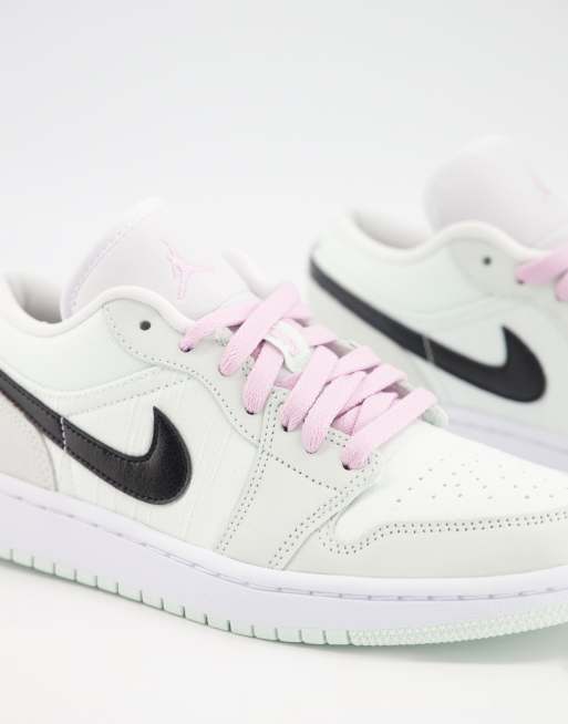 Zapatillas De Deporte Verde Menta Y Rosa Bebe Air Jordan 1 Low Se De Jordan Asos