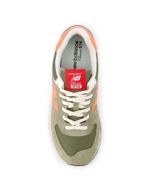Zapatillas de deporte verde oliva oscuro 574 de New Balance, 4 de 4