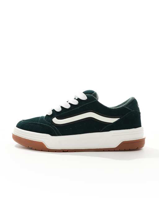 Zapatillas de deporte verde oscuro de ante con suela gruesa y detalle de goma Hylane de Vans ASOS