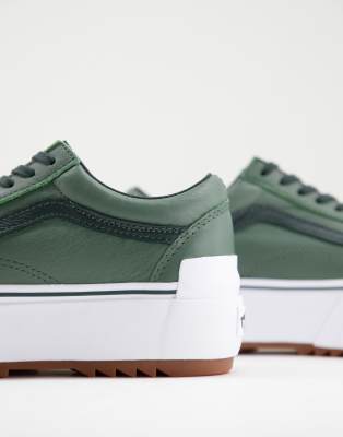 zapatillas de cuero old skool stacked