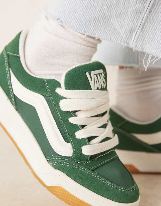 Zapatillas de deporte verde oscuro y blanco hueso de nailon Hylane de Vans, 5 de 5
