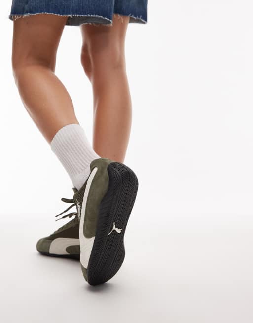Zapatillas de deporte verdes con detalle de malla Speedcat de PUMA, 4 de 5