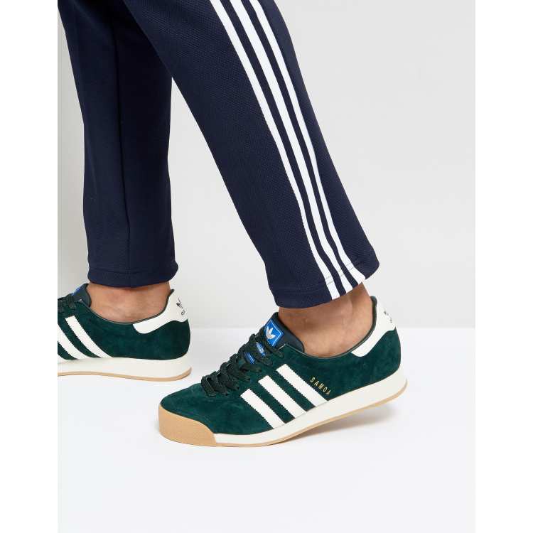 No quiero Cena Molester Zapatillas de deporte verdes con diseño de inspiración vintage Samoa BY4131  de adidas Originals | ASOS