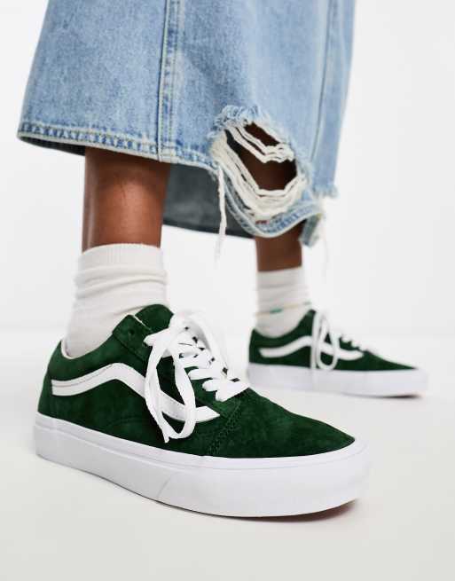 Zapatillas de deporte verdes de ante Old Skool de Vans