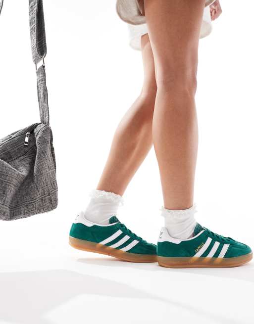 Zapatillas de deporte verdes Gazelle Indoor de adidas Originals ASOS