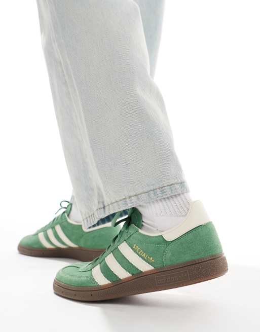 Zapatillas de deporte verdes y blancas con suela de goma Handball - Main Image