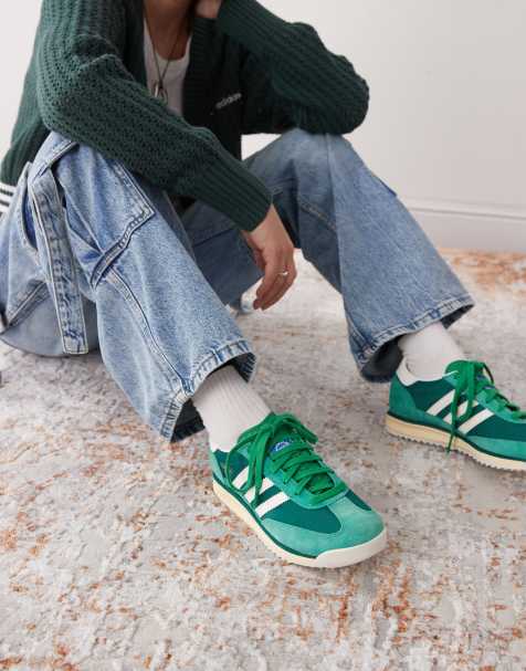 Zapatillas de deporte verdes y blancas SL 72 RS de adidas Originals - view 1