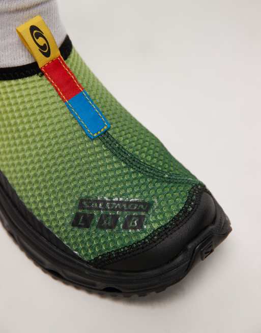 Zapatillas de deporte verdes y negras RX MOC 3.0 de Salomon, 4 de 5