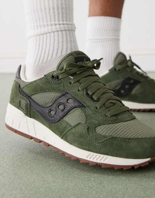 Zapatillas de deporte verdes y negras Shadow 5000 de Saucony, 5 de 5