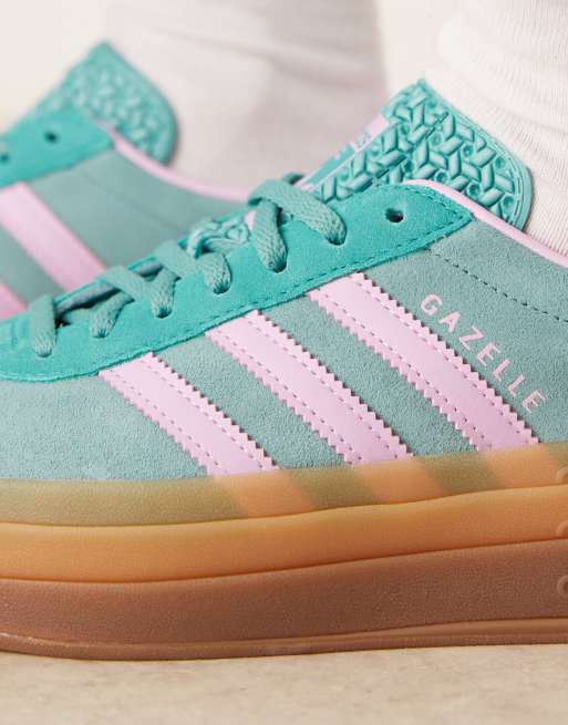 adidas gazelle silver green womens adidas Gazelle Bold Verdes y Rosas Mujer JH9668 main image 0