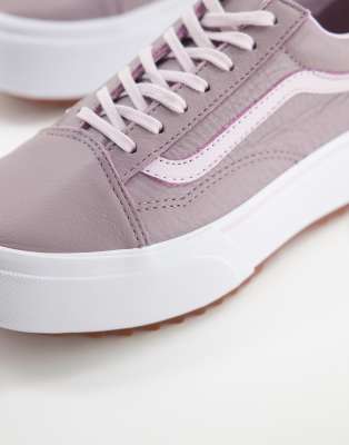 zapatillas de cuero old skool stacked