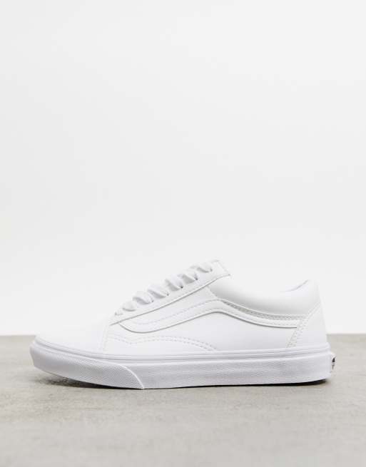 Zapatillas de efecto cuero blanco UA Old Skool de |