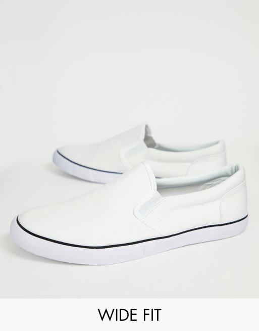 €22, Tenis de lona blancos de Asos  Zapatillas bajitas, Tenis de lona, Asos