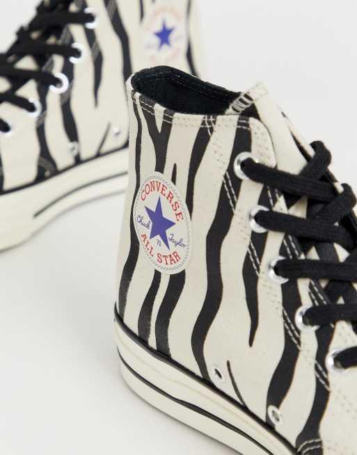 Zapatillas de lona con estampado de cebra Chuck 70 de Converse