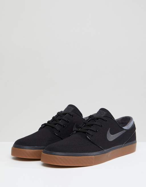 origen Cuerpo Ocultación Zapatillas de lona con suela de goma en negro Stefan Janoski 615957-020 de  Nike SB | ASOS