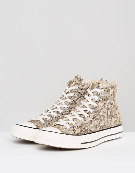 Zapatillas de lona con diseño serpiente en marrón 158856C Chuck Taylor All Star '70 de | ASOS