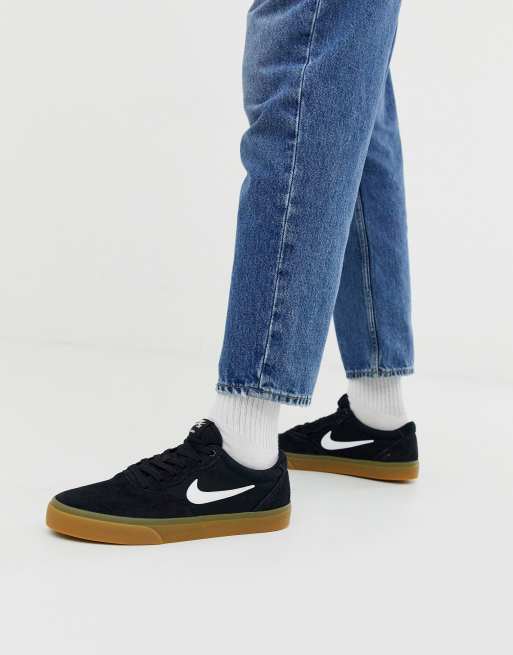 Zapatillas De Lona Y Ante En Negro Chron De Nike Sb Asos