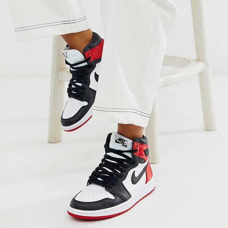 Zapatillas en rojo y negro Air Jordan 1 de Nike | ASOS