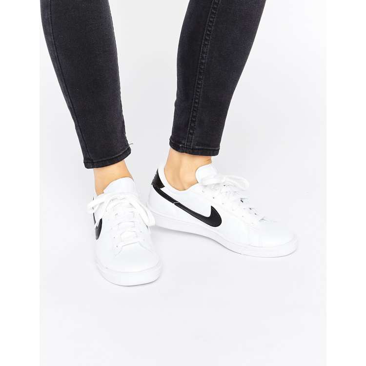 traidor A escala nacional Pasivo Zapatillas de tenis clásicas en blanco y negro de Nike | ASOS