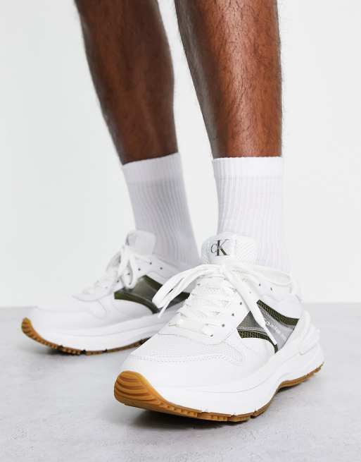 Zapatillas deportivas blancas con suela gruesa de Calvin Klein Jeans