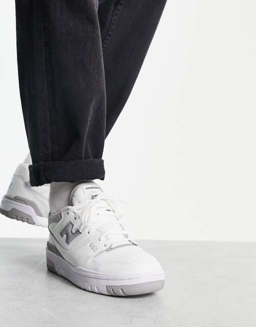 Zapatillas deportivas blancas y grises 550 de New Balance, 4 de 4