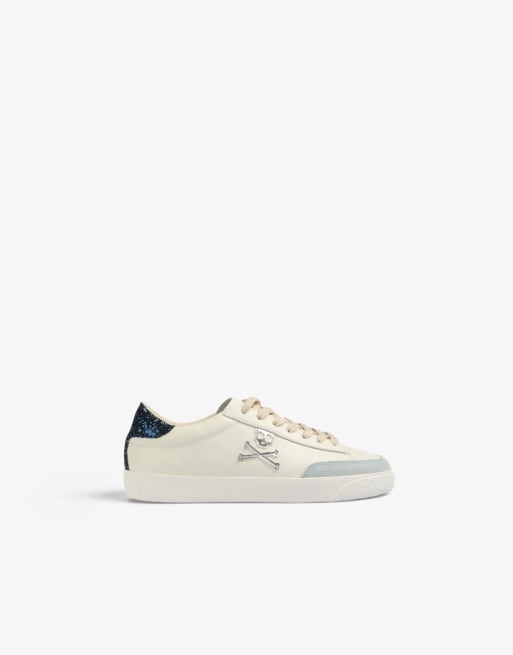Zapatillas deportivas blanco hueso y azules New Gala de Scalpers
