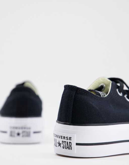 Zapatillas deportivas negras Chuck Taylor All Star Lift Ox de Converse, 4 de 4