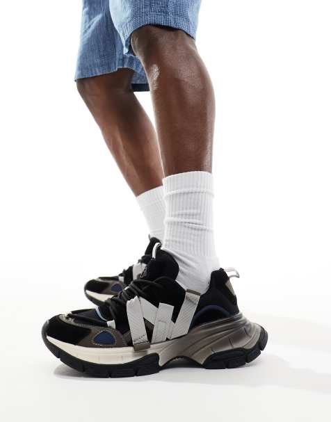 Zapatillas deportivas negras con suela gruesa de ASOS DESIGN - view 1