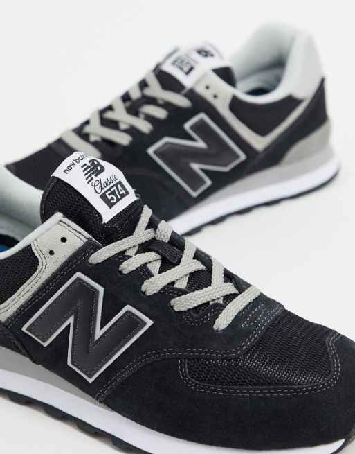 Zapatillas deportivas negras de ante 574 de New Balance, 2 de 4