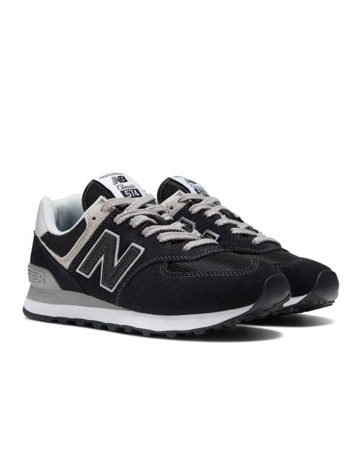 Zapatillas deportivas negras y grises 574 de New Balance