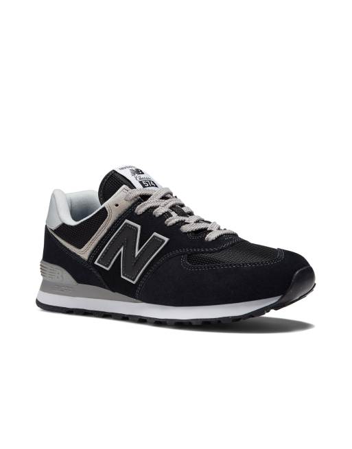 Zapatillas deportivas negras y grises 574 de New Balance, 3 de 4