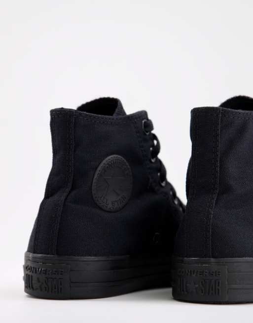 Zapatillas deportivas negro monocromático Chuck Taylor All Star Hi de Converse, 2 de 3
