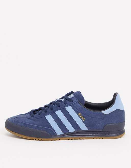 Zapatillas en azul con suela de goma de adidas Originals Jeans ASOS