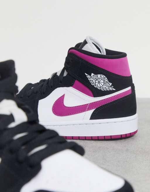 air jordan 1 mid mujer blanca y negra air jordan 1 mid mujer blanca y negra