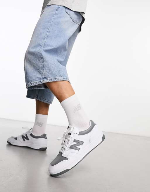 Zapatillas en blanco y gris 480 de New Balance, 2 de 4