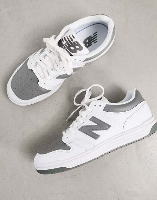 Zapatillas en blanco y gris 480 de New Balance, 3 de 4