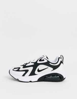 air max negros con blanco