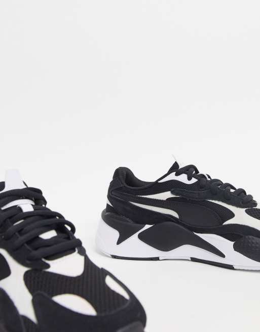 Zapatillas en blanco y negro RS X3 de Puma ASOS