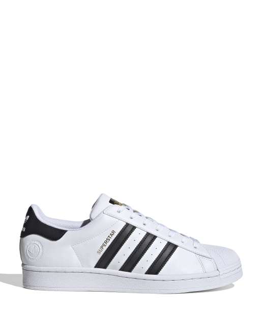 Zapatillas en blanco y negro Superstar de adidas Originals