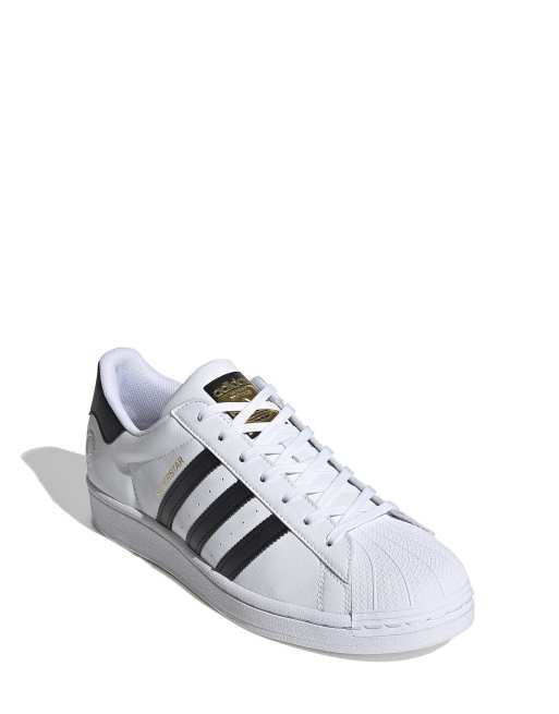 Adidas superstar blanco online y negro