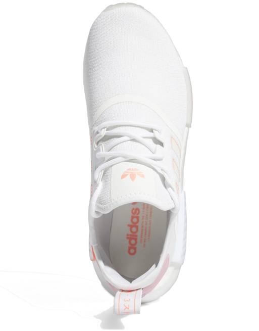 adidas gazelle silver green womens adidas Womens Nmd R1 Lace Up Sneakers White 10.5 Casual main image 0