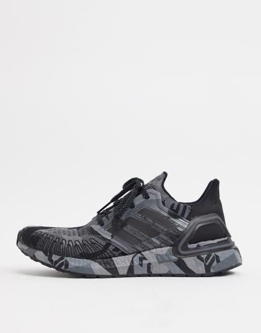 Abandono Desafío llenar Zapatillas en camuflaje negro Running Ultraboost 20 de adidas | ASOS