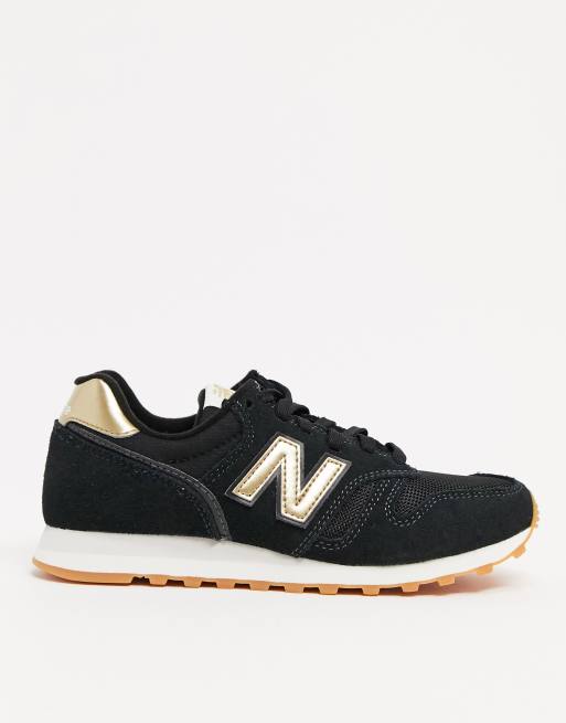 Zapatillas new balance best sale mujer negras y doradas