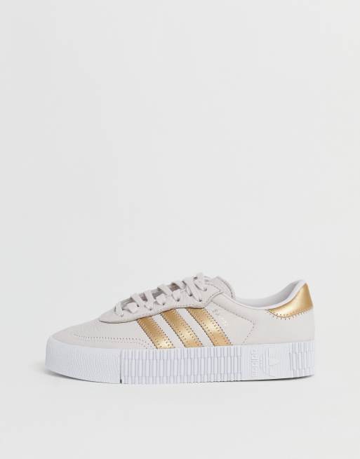 Zapatillas en dorado rosa Samba Rose adidas | ASOS