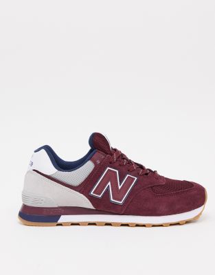 new balance azul y marron