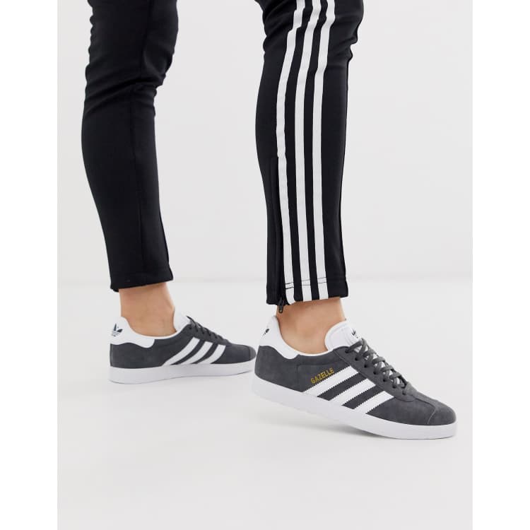 terrorismo Vagabundo Cancelar Zapatillas en gris y blanco Gazelle de adidas Originals | ASOS