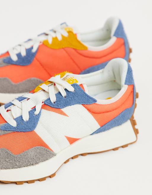 New balance gris outlet y naranja