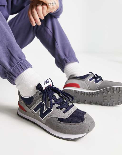 camisa dialecto País de origen Zapatillas en gris y negro 574 de New Balance | ASOS