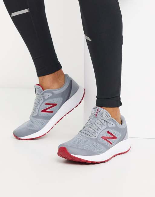 New balance 2025 gris y rojo