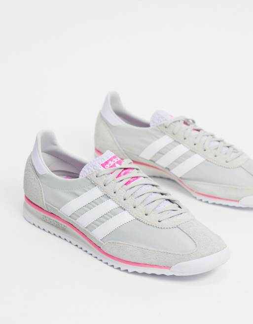 Zapatillas adidas mujer gris y online rosa